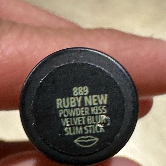 Mac Cosmetics Powder Kiss Velvet Blur Slim Stick Lipstick | Ruby New | Brand New - Picture 6 of 9